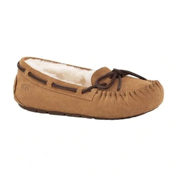 NEW UGG plush Lined Slipper Moccasins - Picture 1 of 3